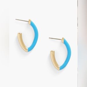 Talbots enamel hoop earring